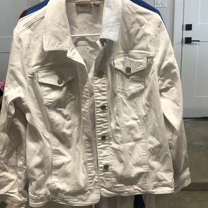 White denim women’s jacket